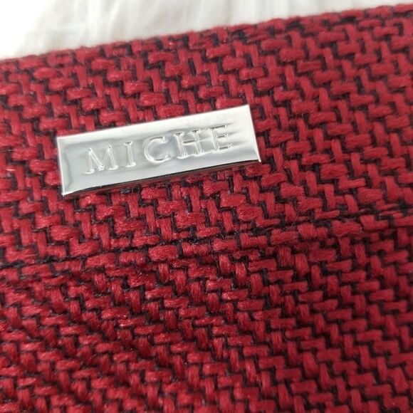 BURGANDY MICHE TOTE/SHOULDER BAG. - Picture 13 of 13